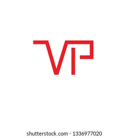 VIP logo letter design