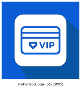 Vip member card vector icon