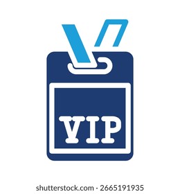 vip Mitglied farbiges Symbol Vektordesign gut für Web oder mobile App