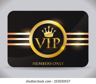 VIP member design, vector illustration eps10 graphic 