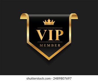 Miembro VIP emblema negro