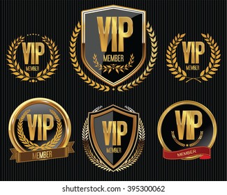 Vip Member Golden Badge Collection