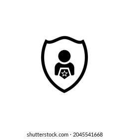 VIP Member icon isolated of flat style design.