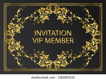 VIP Member Invitation card design