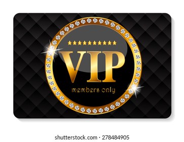 VIP Members Card Vector Illustration EPS10