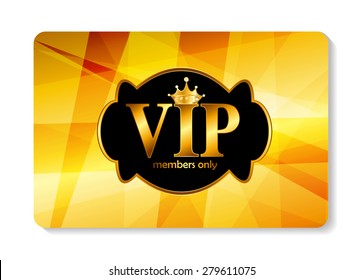 VIP Members Card Vector Illustration EPS10