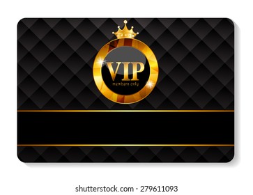 VIP Members Card Vector Illustration EPS10