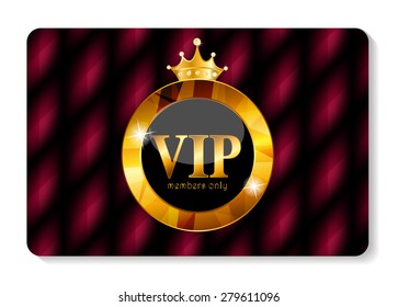 VIP Members Card Vector Illustration EPS10