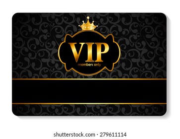 VIP Members Card Vector Illustration EPS10