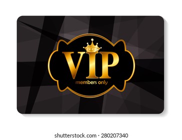 VIP Members Card Vector Illustration EPS10