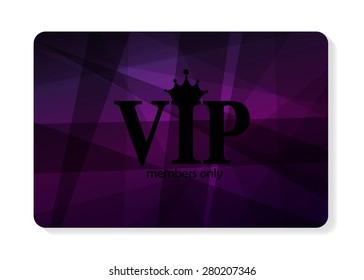 VIP Members Card Vector Illustration EPS10