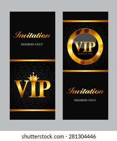 VIP Members Card Vector Illustration EPS10