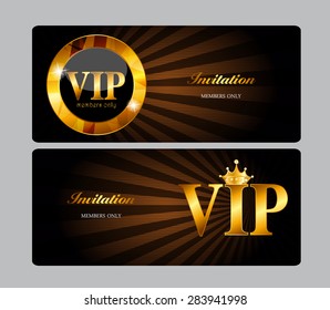 VIP Members Card Vector Illustration EPS10