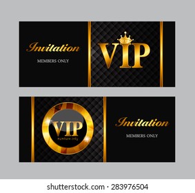 VIP Members Card Vector Illustration EPS10