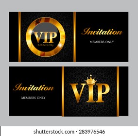 VIP Members Card Vector Illustration EPS10
