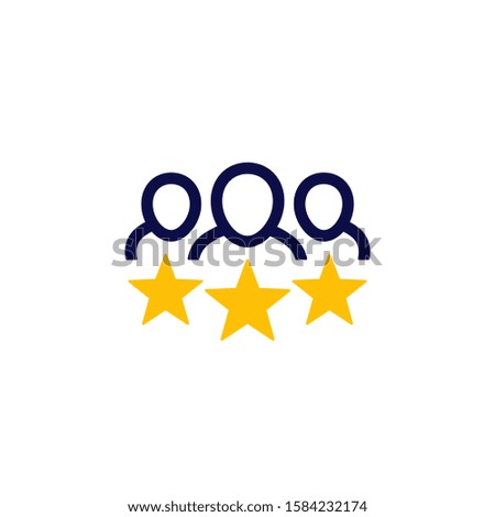 VIP members icon on white