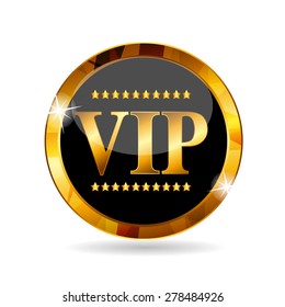 VIP Members Label Vector Illustration EPS10