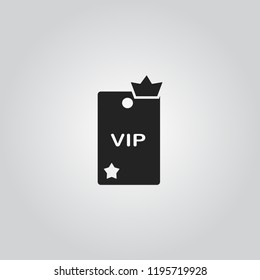 Vip neck tag icon