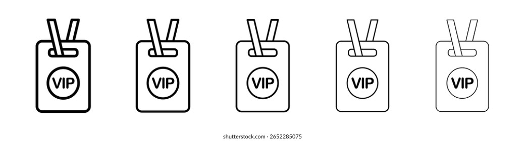 Ícone de marca de pescoço VIP preenchido conceito de sinal plano para web design.