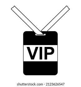 VIP neck tag very important person badge icon