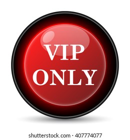 VIP only icon. Internet button on white background. EPS10 vector
