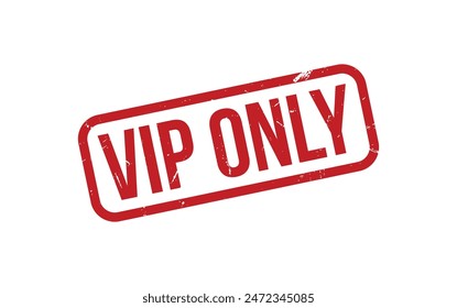 Estampilla VIP. Sello de sello de goma grunge VIP Only