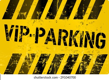 V.I.P. parking sign, vector