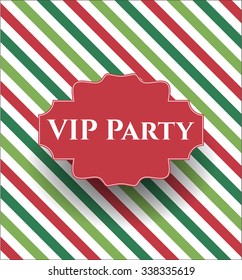 VIP Party card or poster