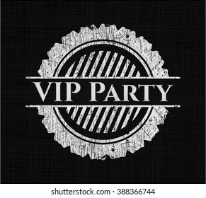 VIP Party Chalk-Emblem