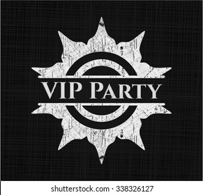 VIP Party with chalkboard texture