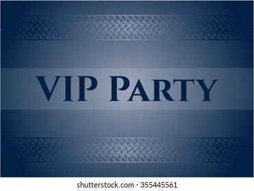 Cartel o tarjeta de la fiesta VIP