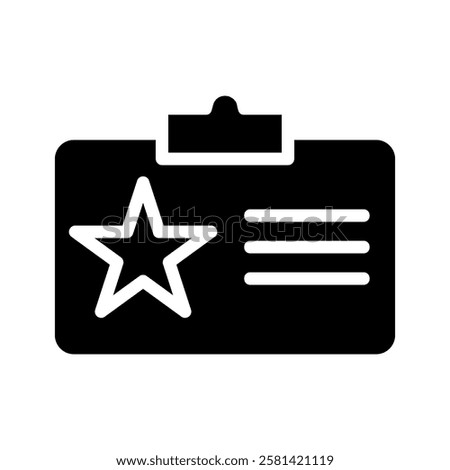 VIP pass icon. Concept of exclusivity, access, and privilege.