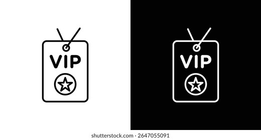 VIP pass icon. Graphic Design vector icon. Ui Ux Icons