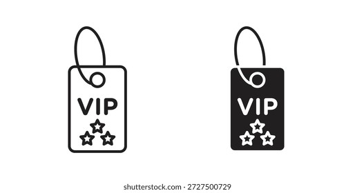Ícone Vip pass isolado vetor Ilustração. Pictograma vetorial para web e app