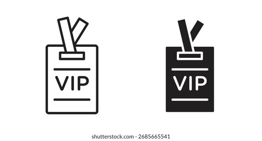VIP pass icon simple vector symbol