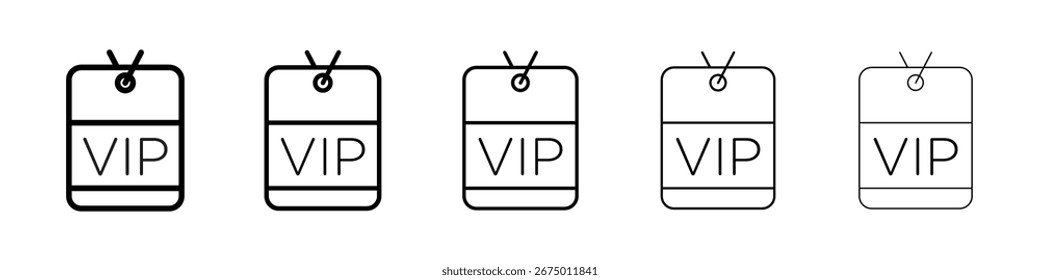 Ícone de passagem VIP Ilustração de Arte Vetorial