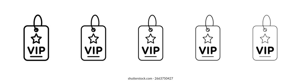 VIP pass icon vector collection. EPS 10
