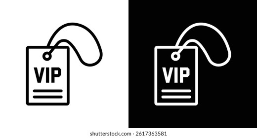 VIP pass icon. vector illustration, pictogram isolated. editable