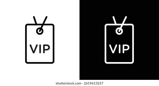 VIP pass icon Vector symbol in trendy flat style