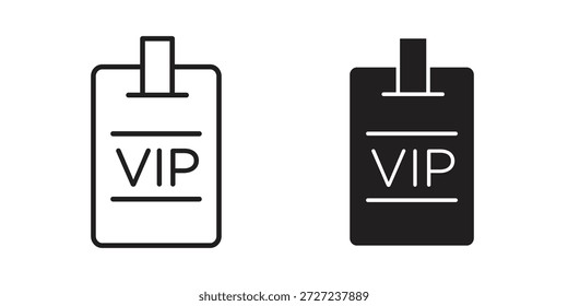 Símbolo de ícones de passagem VIP. pacote de ilustração vetorial para aplicativos e designs