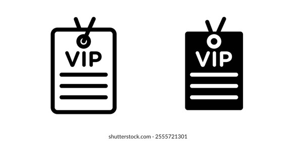 VIP pass icons for web ui designs