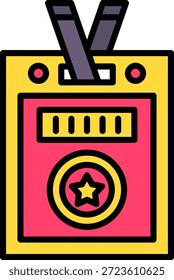 Novo Vetor de Design de Ícone Criativo Vip Pass