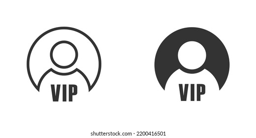 Vip person icon. Vector illustration.