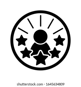 VIP person icon vector, premium user illustration sign or symbol.