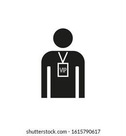 vip person shaped vector icon