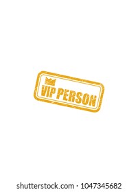 VIP person stamp