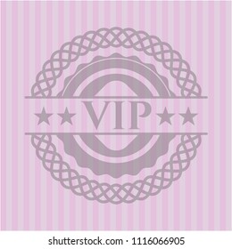 VIP pink emblem. Retro