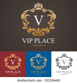 Vip place logo template