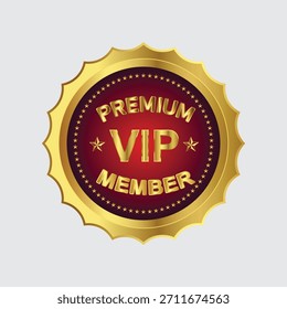 Ilustração de arte vetorial de associação VIP Premium
