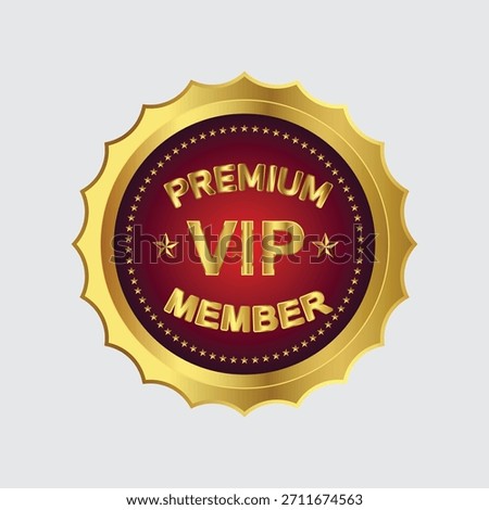 VIP Premium membership vector art illustration